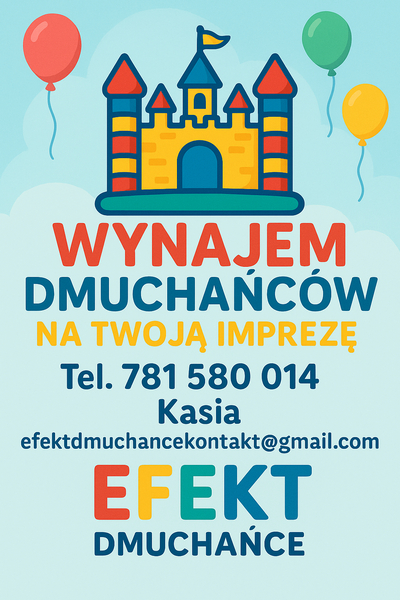 Zdjęcie na okładce dla Efekt Dmuchańce – Wynajem dmuchańców i atrakcji eventowych